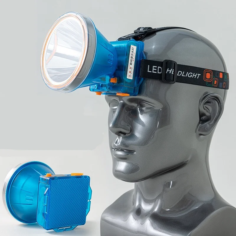 Налобный фонарь Ip68 3*18650 7500 мА · ч