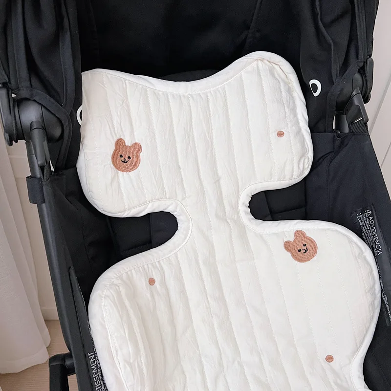 Baby Stroller Accessories Cotton Breathable Stroller Cushion Newborn Feeding Chair Pad Kids Highchair Booster Seats enlarge