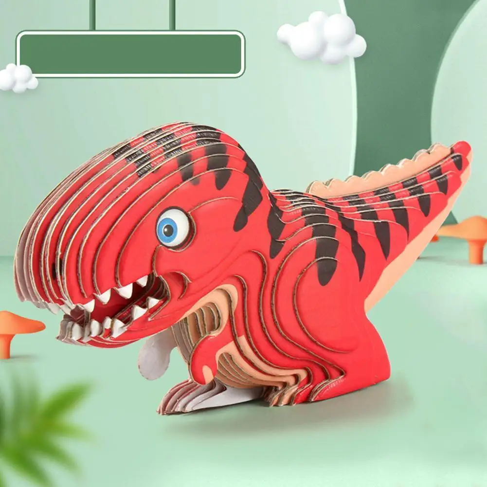 

Dinosaur 3d Puzzle Three-dimensional Model Tyrannosaurus Diy Flying Games Ssembled Brain Toys Puzzle Dragon Teaser Jigsaw S5o7