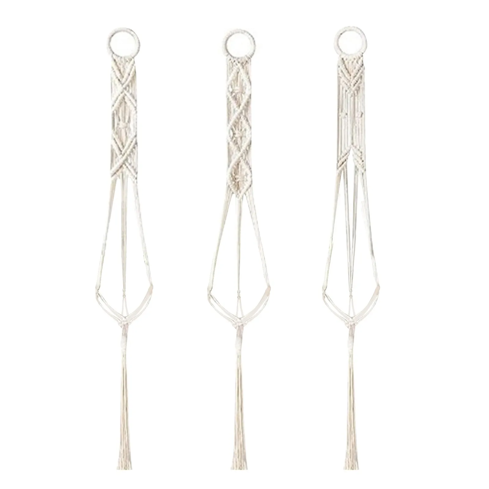 

Planting Buckets 5 Plastic Planters For Indoor Handmade Hanger Decoration 3 Room Indoor Set Hanger Potted Plant Trays Large