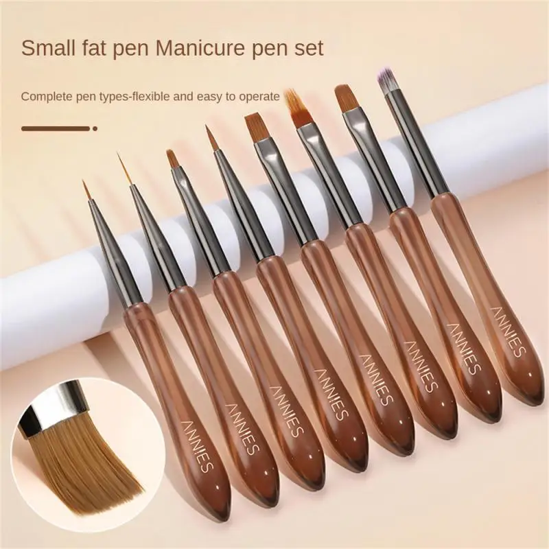 

Nail Art Brushes Set Cute Round Pen Painted Pull Line French Phototherapy Pen DIY Nail Art Manicure Accessories Tools