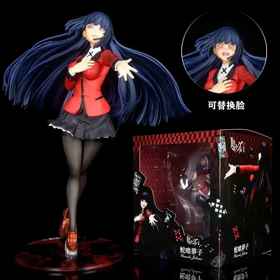 

22cm Kakegurui Anime Figure Jabami Yumeko Action Figure Kakegurui Uniform Ver. Jabami Yumeko Figurine Collection Model Doll Gift