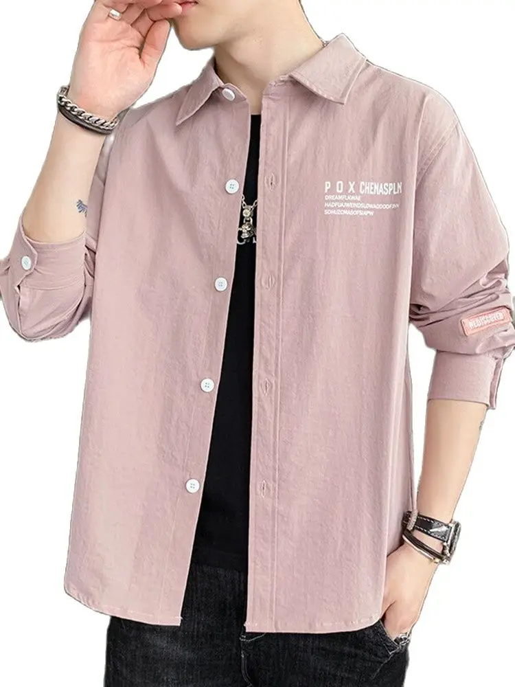 

New Spring Solid Men Shirt Male Clothing Slim Fit Oxford Cotton Long Sleeve Casual Shirts Men Fashion Spring Autumn Shirt