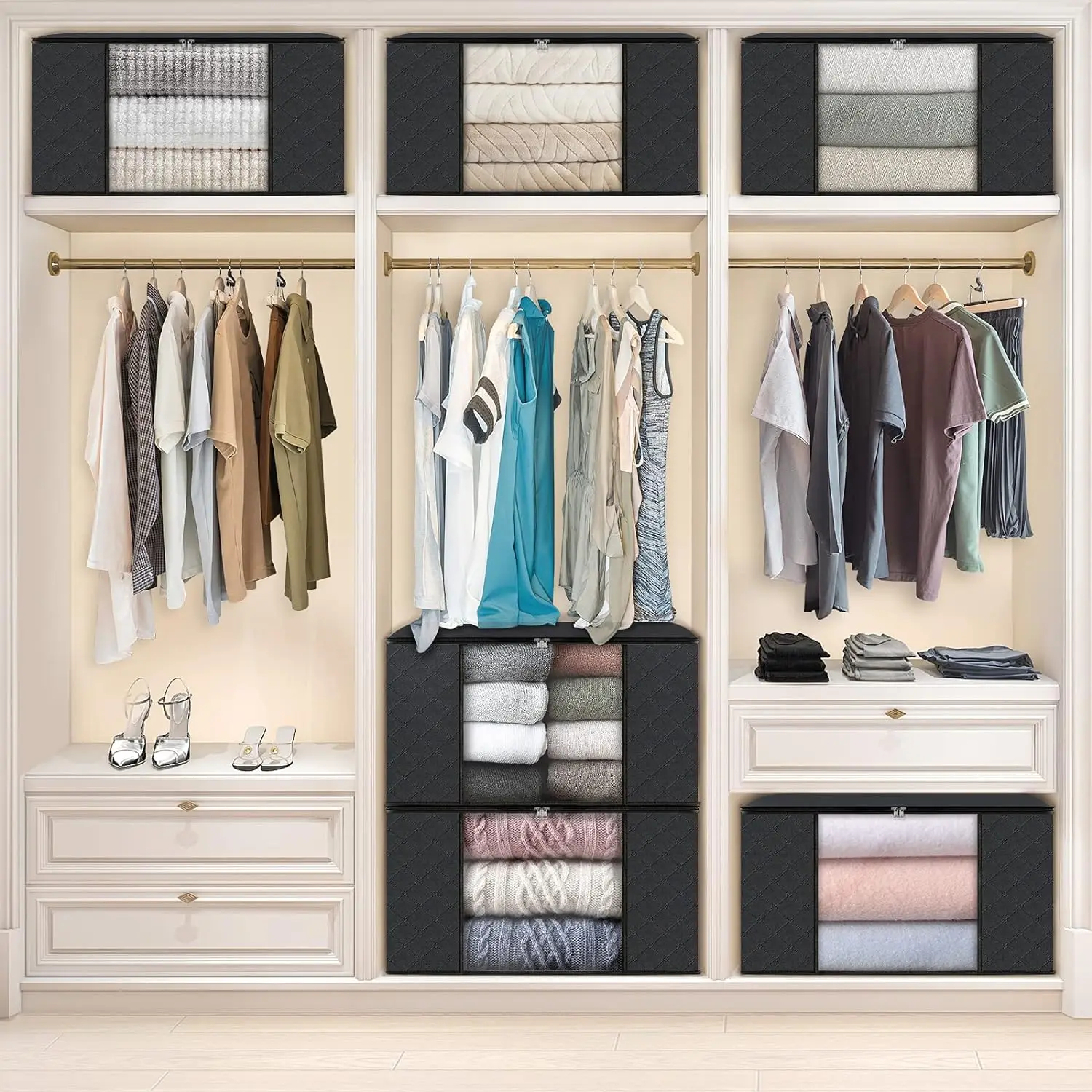 3 упаковки для хранения одежды складные сумки одеял контейнеры организации