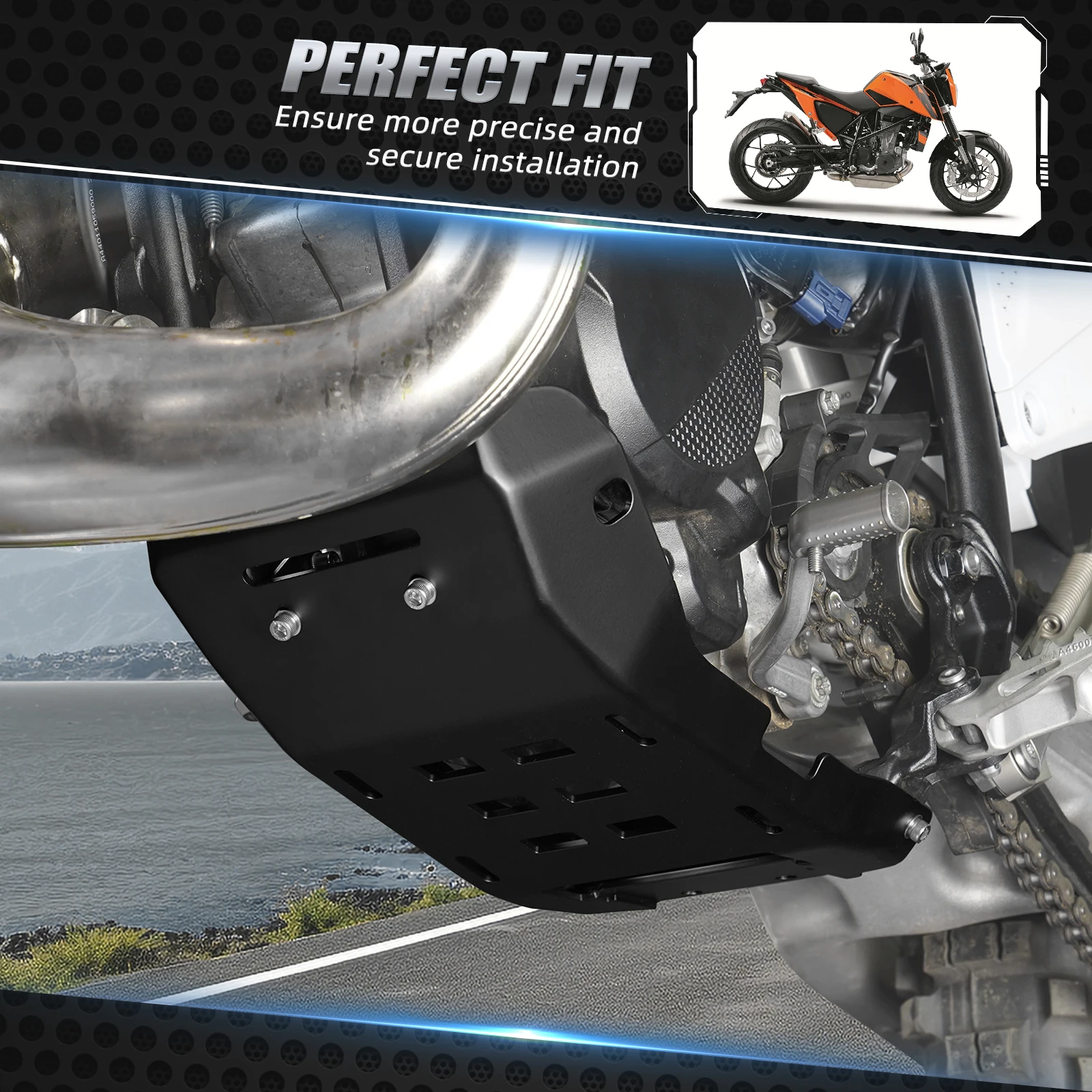 Для KTM EXC 300 2024 NICECNC Skidplate Нижняя защита двигателя мотоцикла XCW 250 SX XC 300-2023