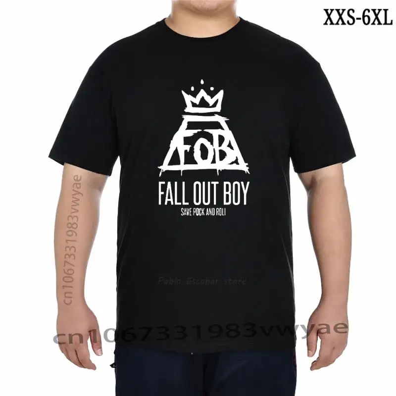 

Бесплатная доставка, модные мужские футболки с принтом FOB Fall Out, крутые футболки с принтом, забавная Мужская одежда, футболки, хлопковые футб...