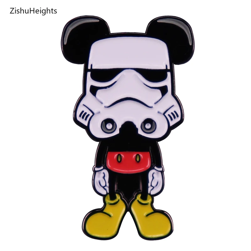Stars X War Villain Cartoon Doll Brooch Metal Badge Fashion Accessories