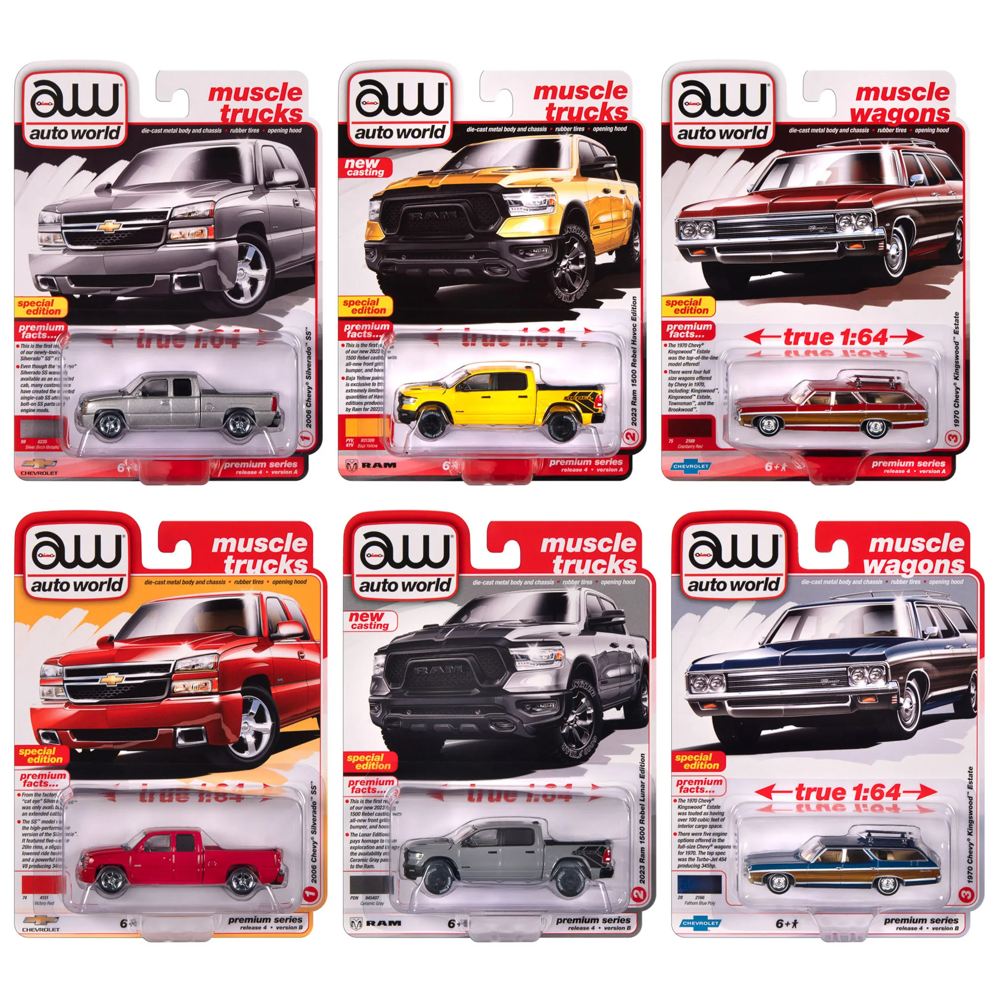 Коллекция литья под давлением Silverado SS 2023 Ram 1500 kongswood