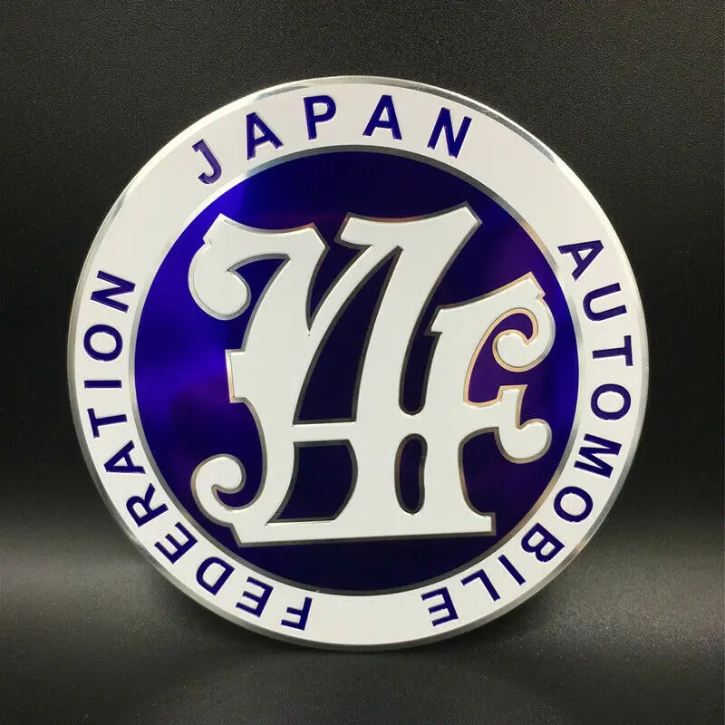 

Fuwo Trading Personality Blue JAF Japan Automobile Federation JDM Car Emblems Badge Sunscreen Decal Sticker