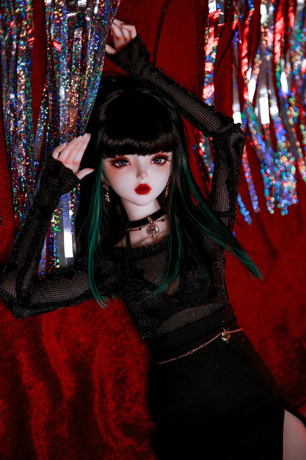 Парик для куклы подходящий шарнирных кукол 1/3 1/4 размер зиг челка средней длины