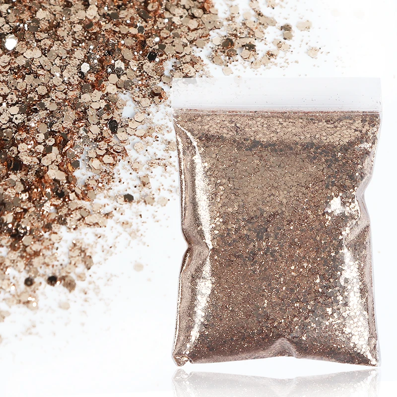 

Блестящая пудра для ногтей серебристого и золотистого цвета, 50 г