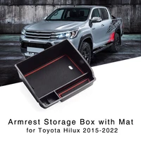 armrest storage box for toyota hilux 2015 2016 2017 2018 2019 2020 2021 2022 central console tray