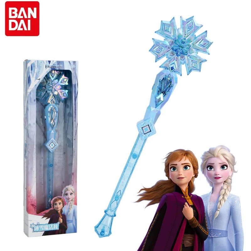 

Bandai Disney Aisha Anna 2022 New Magic Stick Light Stick Kids Glowing Toys Girls Toys Cartoon Cute Children Birthday Gifts