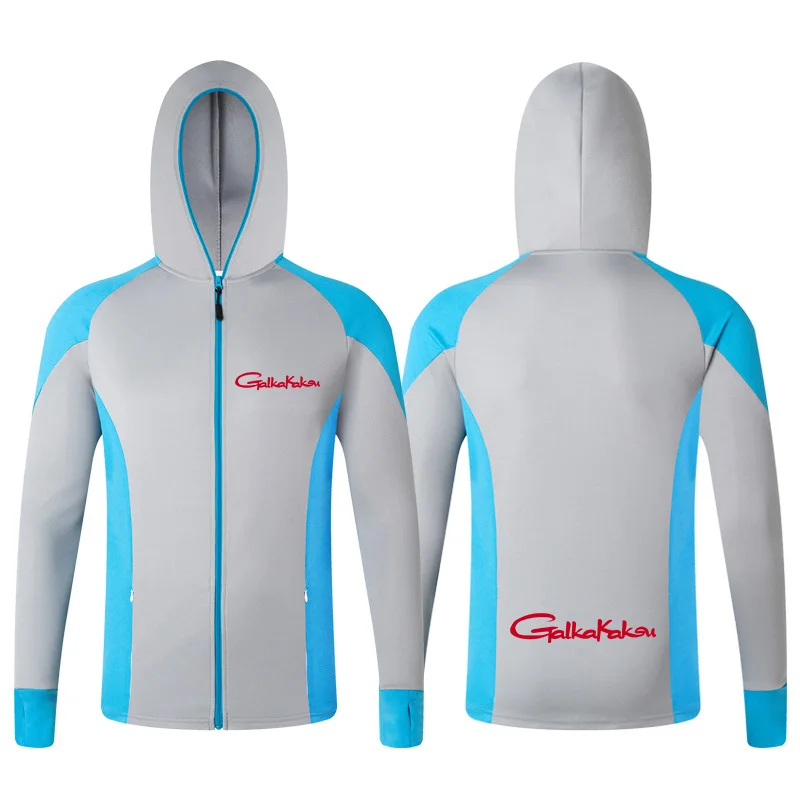 

Уличные солнцезащитные рубашки для рыбалки, летние дышащие влагоотводящие тонкие солнцезащитные рубашки из вискозы для льда с капюшоном и длинными рукавами, одежда для рыбалки