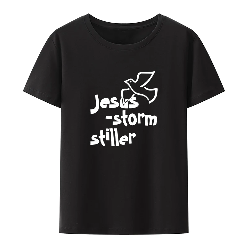 

Jesus Cotton T-shirts Unisex Trending Womens Clothing Cool Loose Women's T-shirt Xxx Short-sleev Streetwear Street Fashion Retro