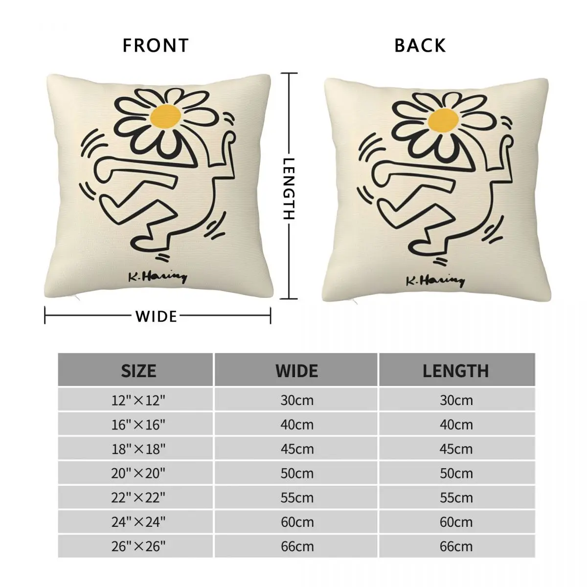 Художественные наволочки Keith Harings чехол для подушки с принтом домашний декор