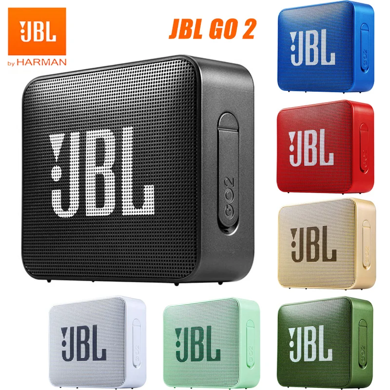 Original JBL GO 2 Wireless Bluetooth Speaker Mini IPX7 Waterproof Outdoor Sound Rechargeable Battery Tweeter With Microphone