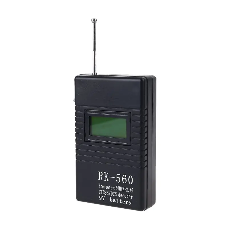 

Handheld 50MHz-2.4GHz Frequency Counter Easy Operation RK560 Frequency Counter for DCS and CTCSS Frequency Test Portable
