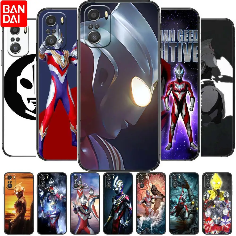 

Ultraman Altman Phone Case For xiaomi mi 11 Lite pro Ultra 10s 9 8 MIX 4 FOLD 10T 5g Black Cover Silicone Back Prett