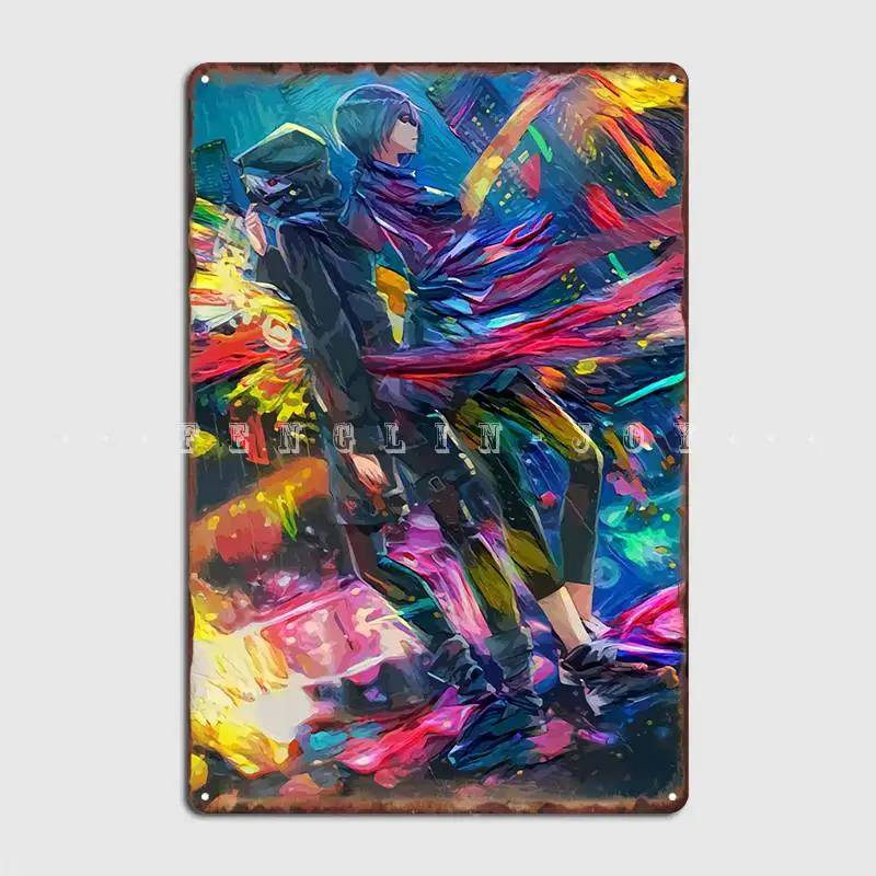 

Kaneki And Touka Metal Plaque Poster Club Retro Wall Plaques Tin Sign Posters