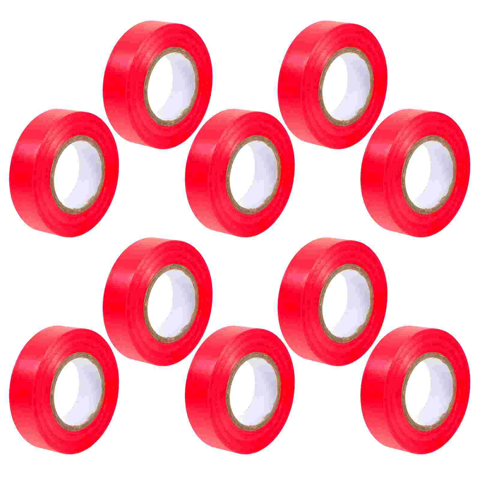 

10 Pcs Insulation Tape Electrical Colors Glue Plastic Tapes High Temp Barreled Electrician