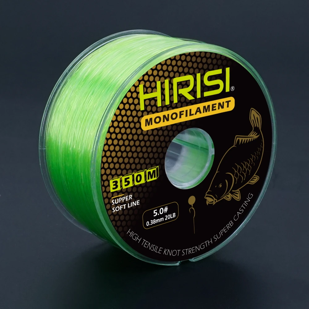 Hirisi 350 м супер прочная леска японская монофильная нейлоновая 12LB-20LB для ловли