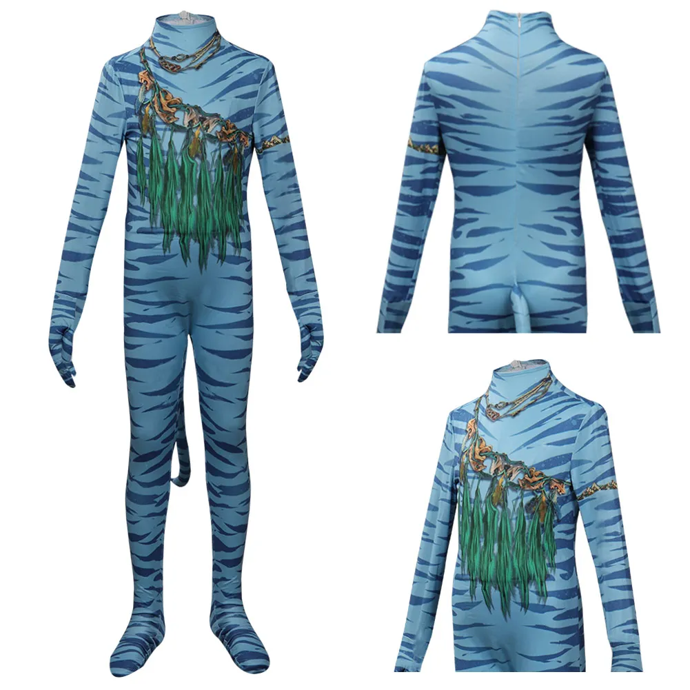 

Детский Аватар для детей: путь воды, костюм для косплея, комбинезон, наряды, костюм на Хэллоуин, карнавал, искусственный костюм