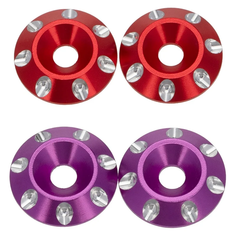 

4Pcs Metal Tail Wing M3 Countersunk Screws Washers For 1/10 Scale Off Road Buggy Monster Truck RC Dift Cars,4 & 8
