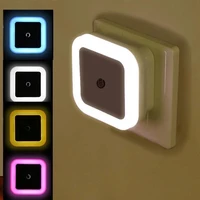 mini led night light euus plug in dusk to dawn sensor wall nights lamp square for bedroom hallway stairs corridor 110v 220v