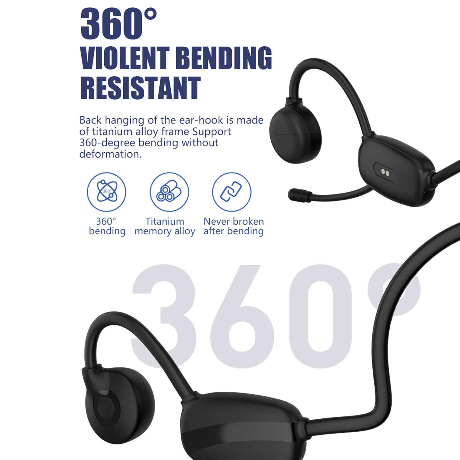 Беспроводные наушники BH628 с костной проводимостью BT 5 3 уличная спортивная