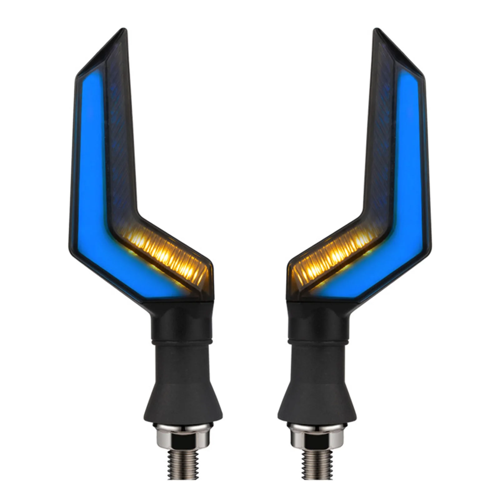 

1 Пара мотоциклетный светодиодный мигающий светильник, гибкий мотоциклетный светодиодный мигающий светильник, практичный мотоциклетный с...