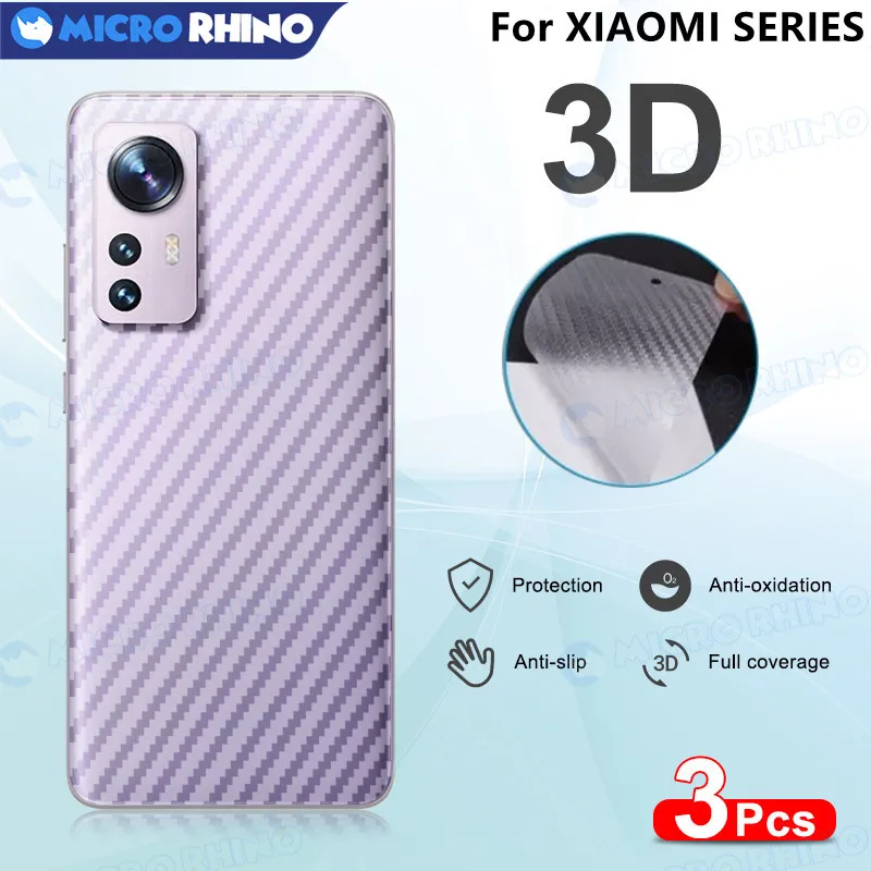3 шт. защитная пленка из углеродного волокна для XIAOMI 12 Pro 12X 11X 11 Ultra 11T 10T Lite 9T 10S 9 8 SE 6