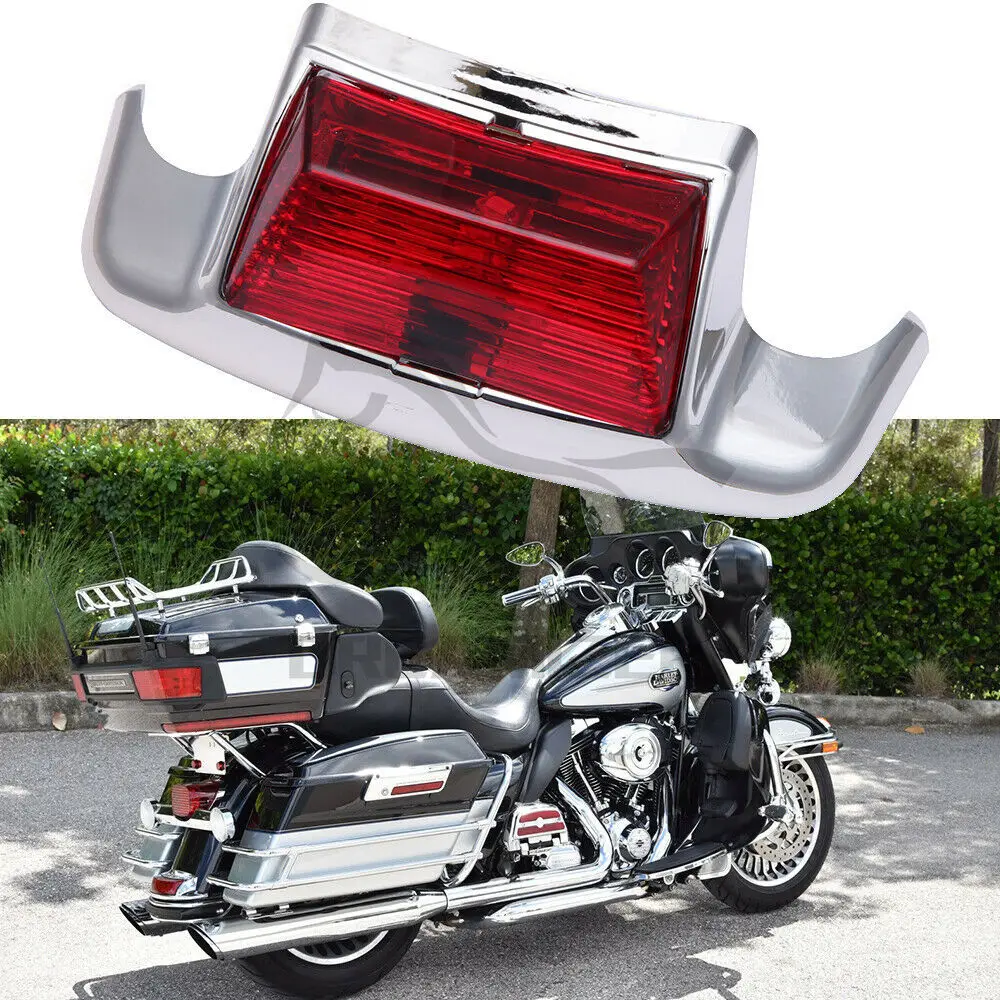 

For Harley FLSTC Heritage Softail Classic FLHR Motorcycle Front Rear Fender Tip Light Rear Tailing Edge Driving Brake Light