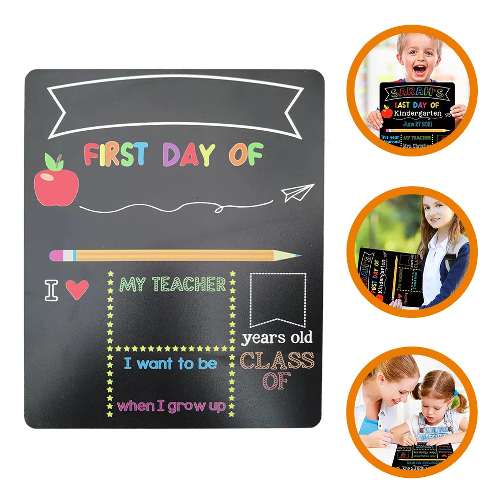 

Chalkboard Decoration School Photo Sign Prop DIY Kids Chalkboard School First Day Blackboard