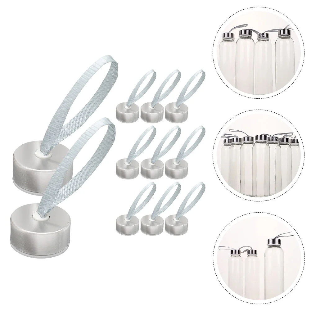 

Water Bottle Replacement Caps Drink Spouts Seal Sealing Covers Sports Stainless