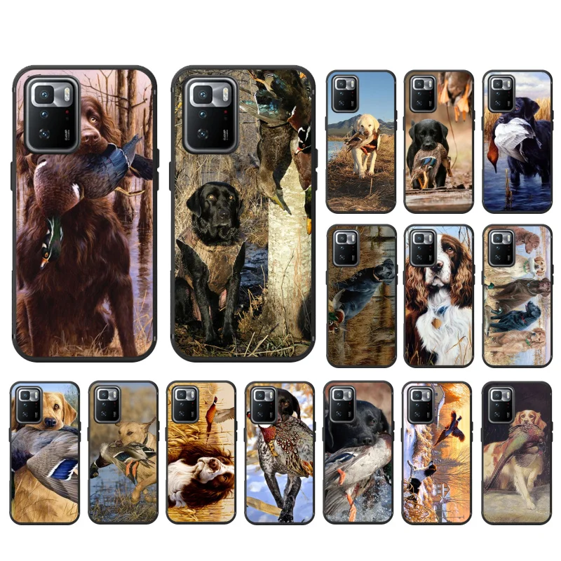 

Hunting Dog Art Animal Phone Case For Xiaomi Redmi Note 11 10 Pro Note 8 Pro 9Pro Note9 9S 10S 9T Redmi 10 9C 9A