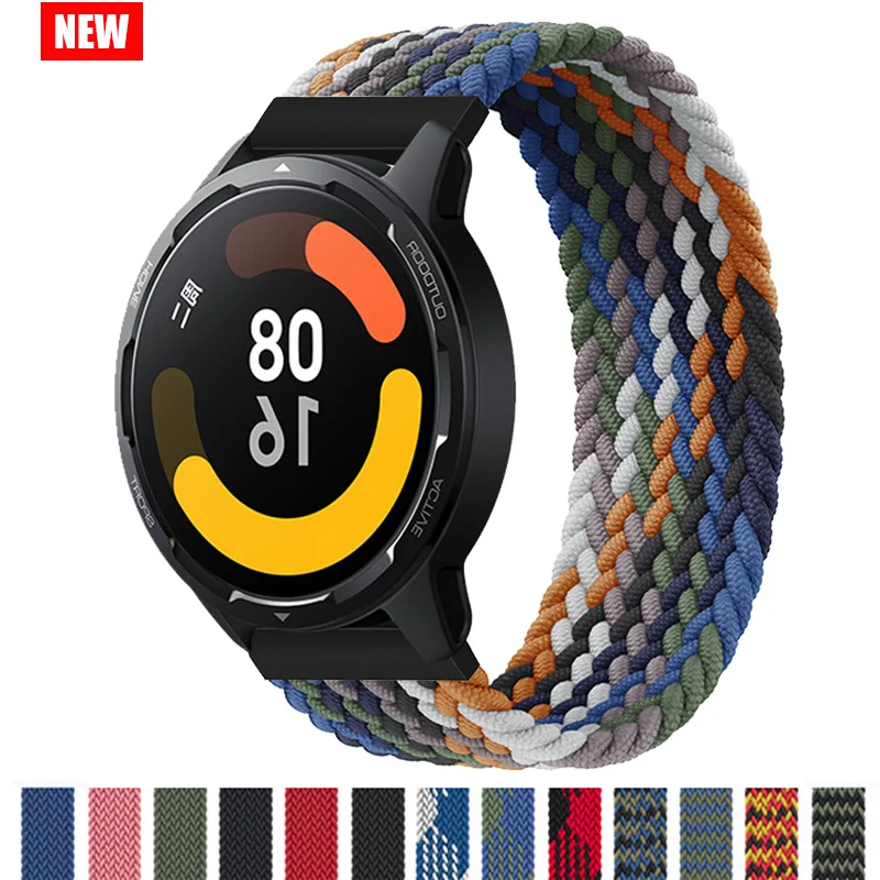 

Braided Solo Loop band for Samsung Galaxy watch 5/pro/4/classic/active 2 22/20mm bracelet Huawei/Amazfit Gtr/GTS 4-3-pro-2e stra