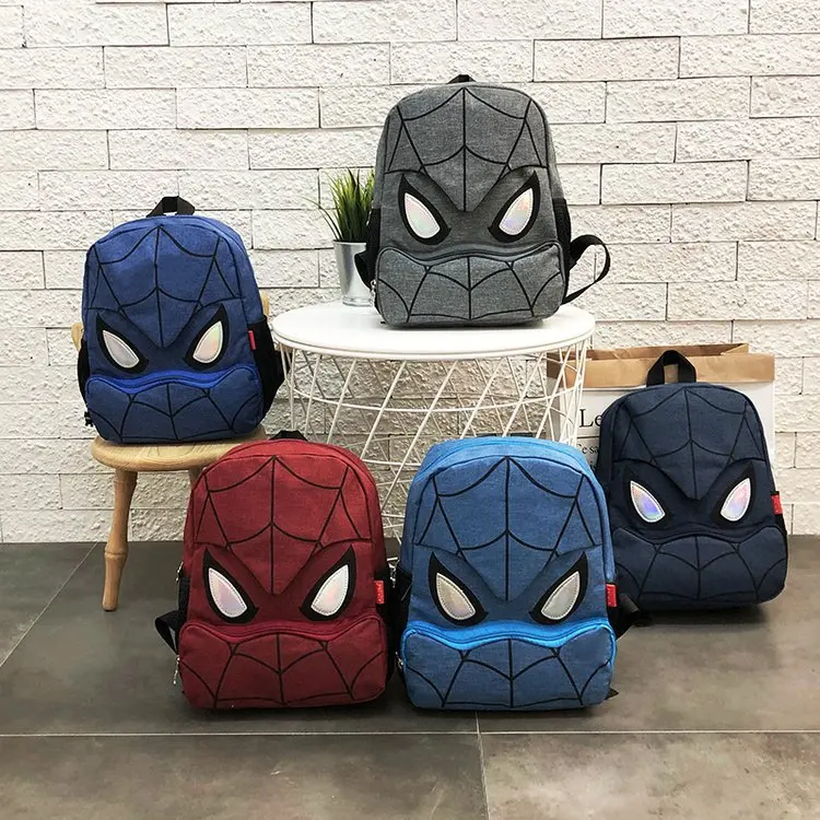 New Kindergarten Student Cartoon Boys Backpack Spiderman Large Capacity Children's Travel Backpack Multi-functional Kids Bags