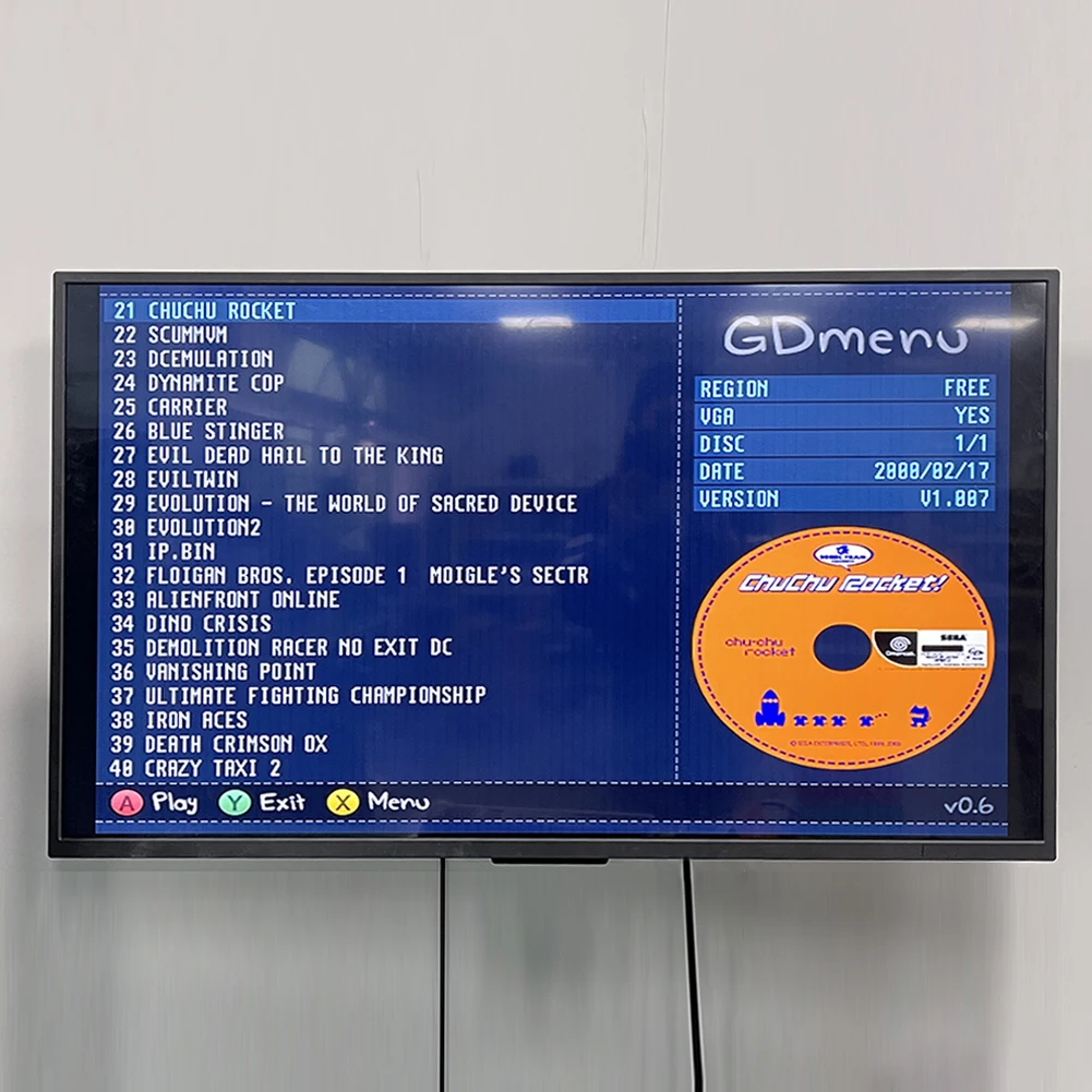 Карта памяти для игровых консолей Sega Dreamcast GDEMU 64 ГБ