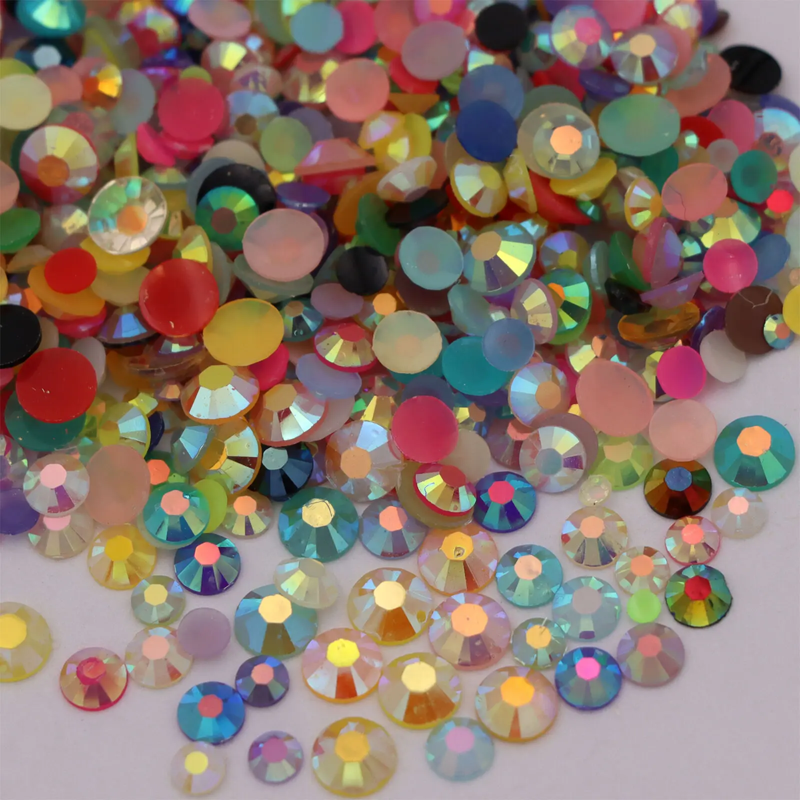 

Resin Non Hot Fix Rhinestones FlatBack Stone Crystals Strass Glitters for Bags Shoes Garment DIY 3D Nail Art Phone Decoration