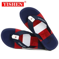 yishen flip flops men slippers summer beach sandals leisure soft footbed casual shoes mens thong sandals flip flops for men