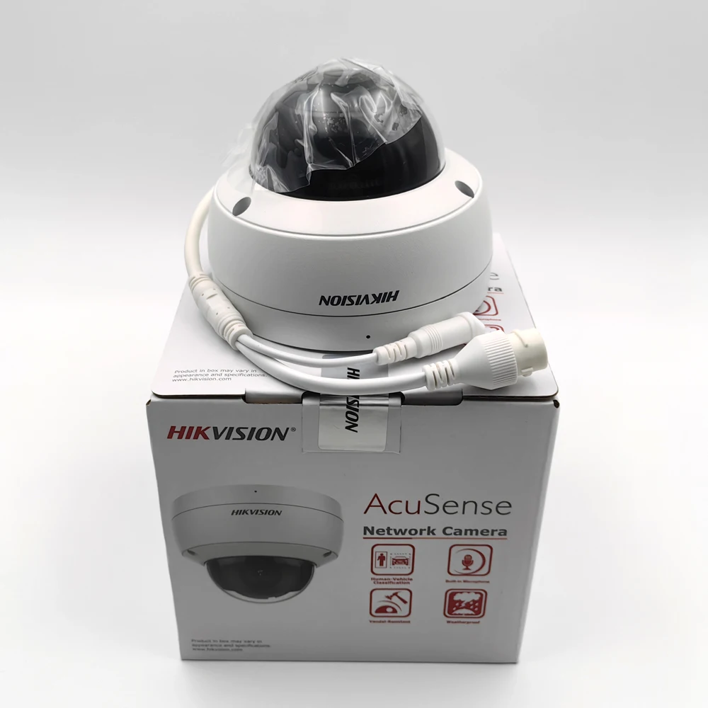 Hikvision DS-2CD2143G2-IU 4MP POE IR IP67 IK10 AcuSense Встроенный микрофон Фиксированная купольная