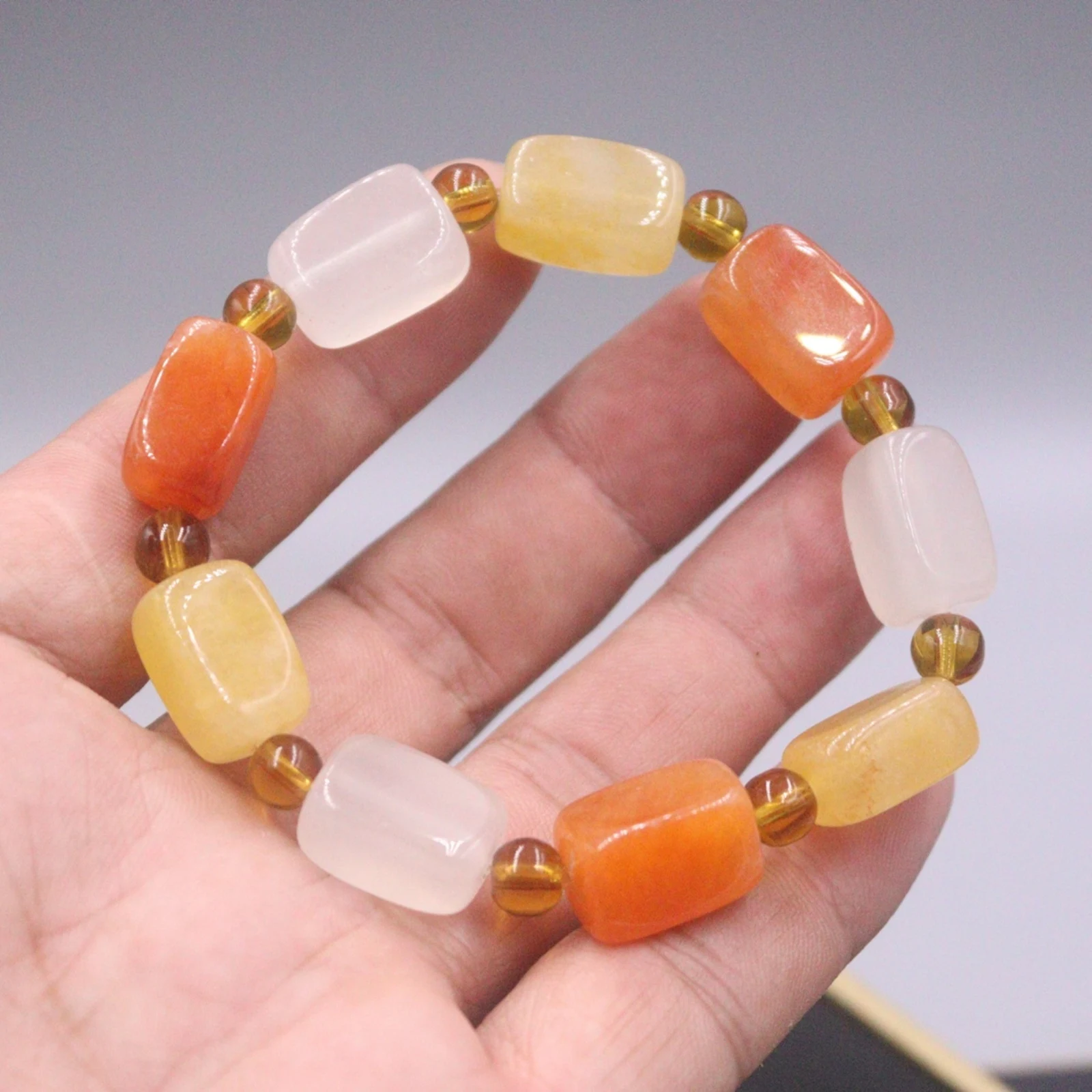 Натуральный красочный нефритовый счастливый женский браслет 10 мм широкий