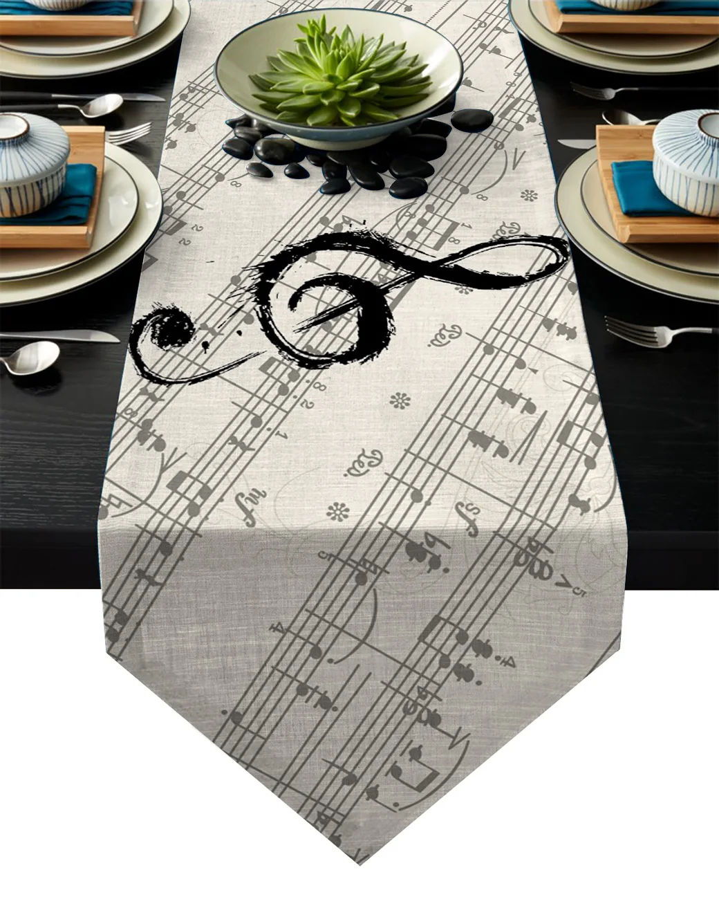 

Music, Notes, Sheet Music Table Runners Modern Dining Buffet Kitchen Table Runner Farmhouse Rustic Wedding Party Decor