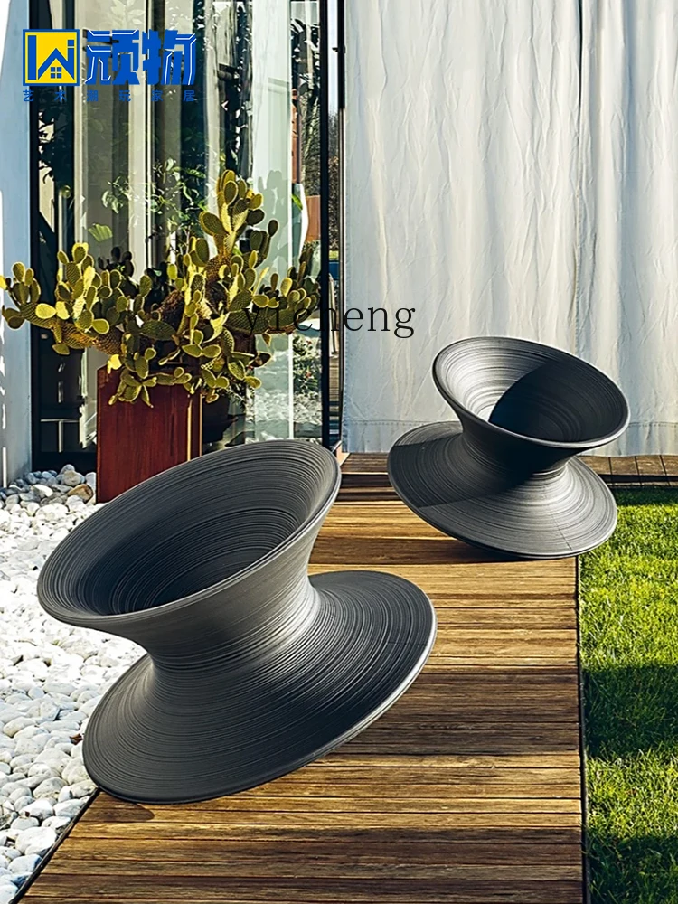 XL FRP вращающийся на 360 градусов стул с гироскопом тумблер художественная галерея