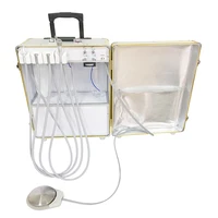 dental portable mobile delivery suitcase unit self contained air compressor and pneumatic controlled foot pedal for sale