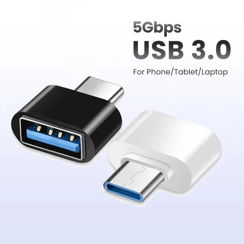 Адаптер типа C к USB 3.0 USB-C 3.1 папа OTG A мама для устройств MacBook Pro iPad Mini 6/Pro Air Type