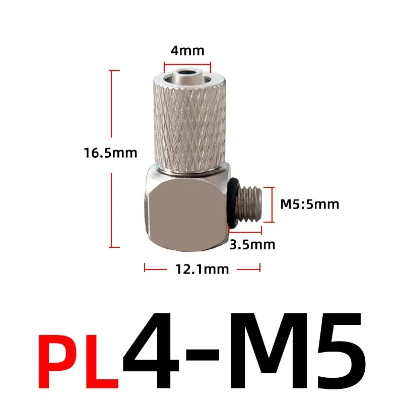 

Мини-пневматические фитинги ПК прямые колена M3 M4 M5 M6