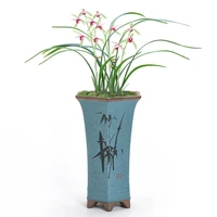 new orchid special flower pot ceramic floor tall orchid bonsai pot chinese indoor succulent old pile pot balcony decorations