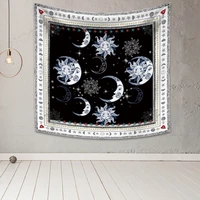 wall tapestry black and white aesthetic tapestry wall hanging moon tapestry as wall art for bedroom living room dorm decor